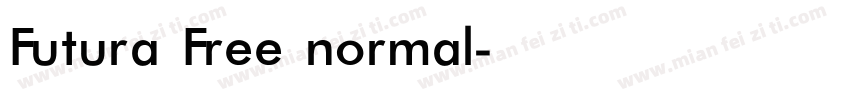 Futura Free normal字体转换